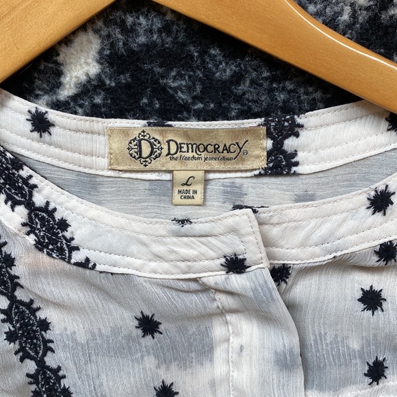 Sheer black and cream top - Picture 6 of 6